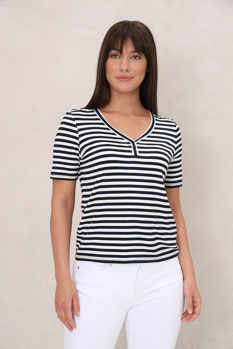 Футболка Lebek в полоску