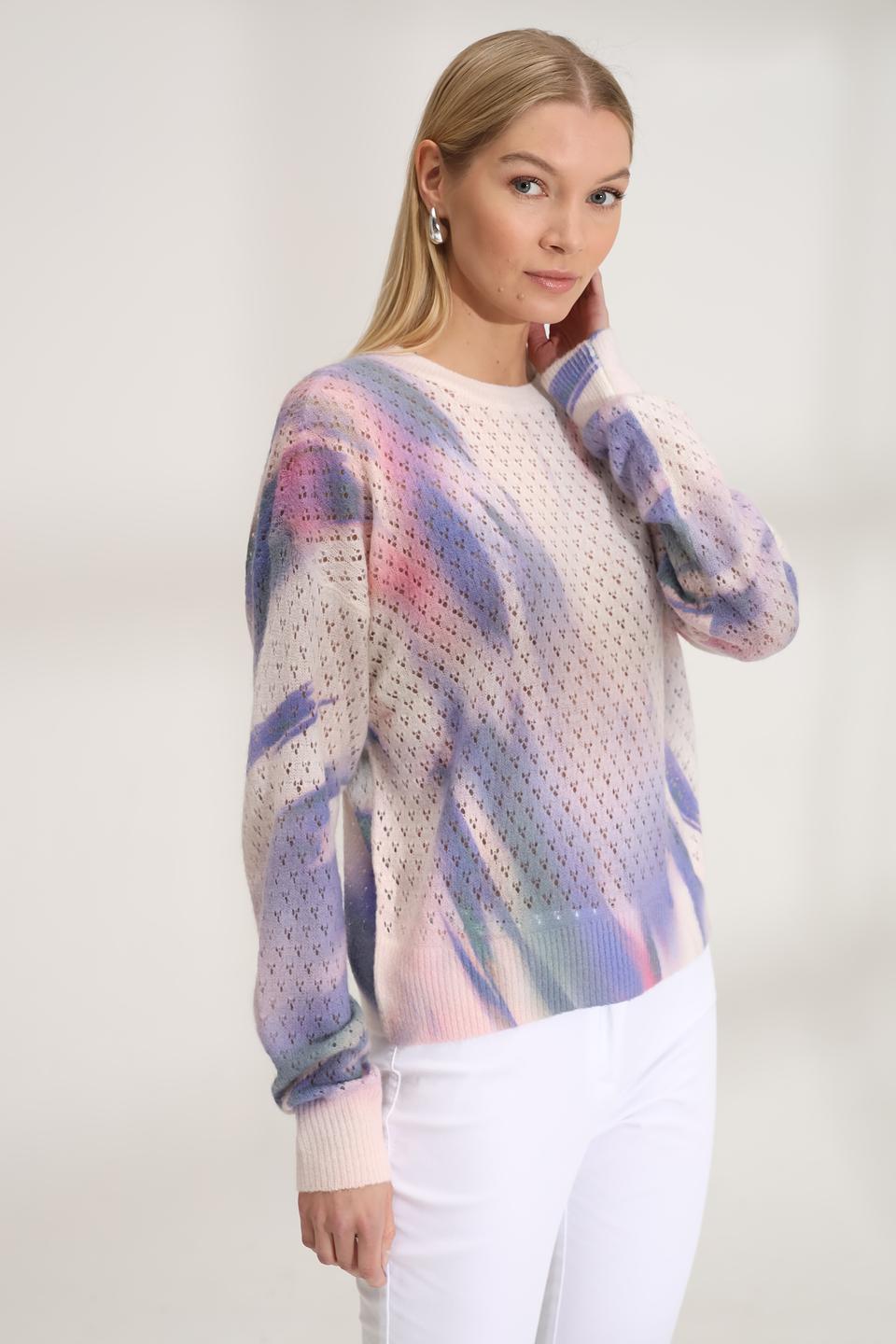 Пуловер Taifun с принтом