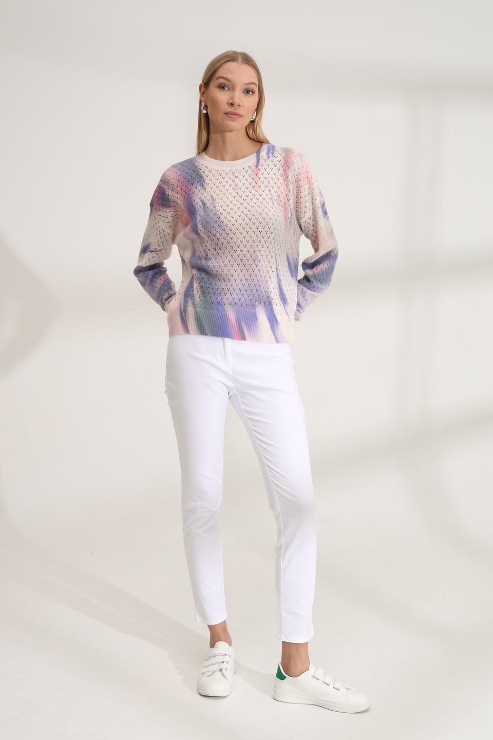 Пуловер Taifun с принтом