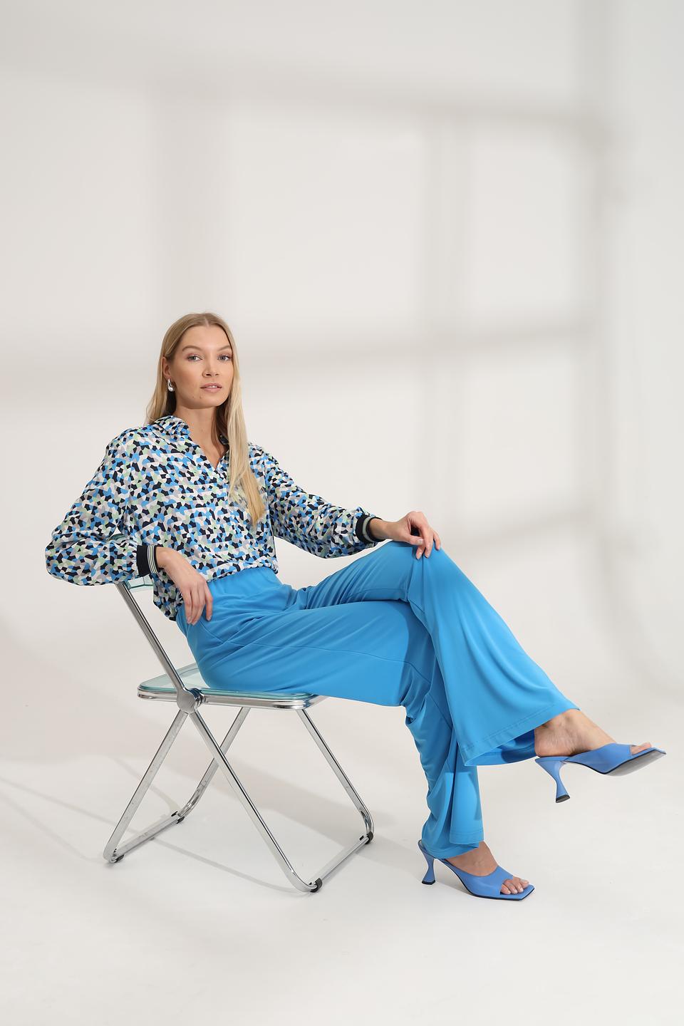 Блуза Bianca с геометрическим принтом