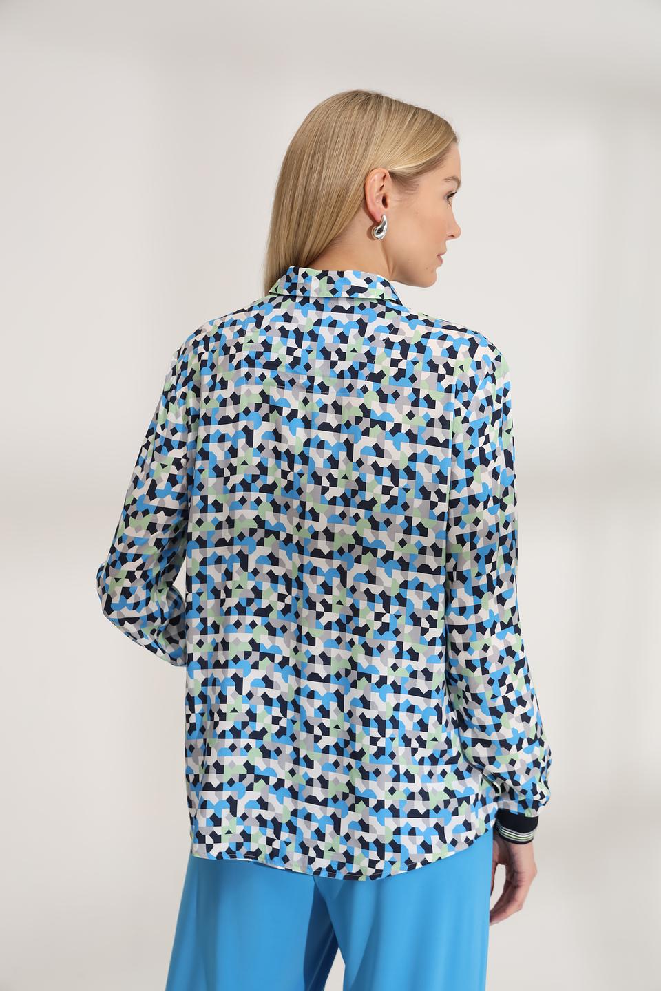 Блуза Bianca с геометрическим принтом