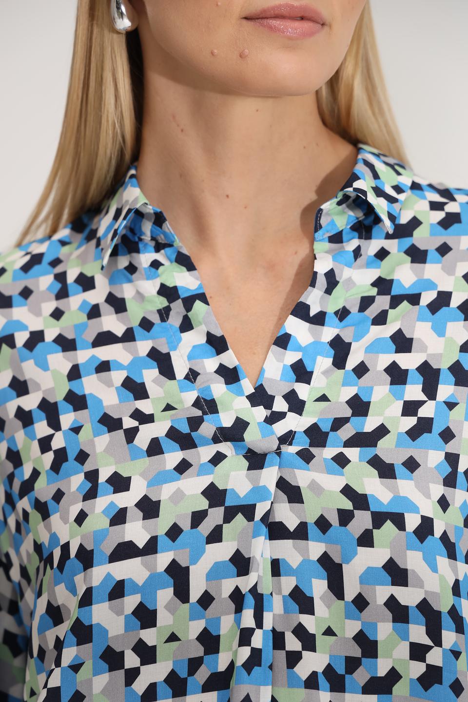 Блуза Bianca с геометрическим принтом