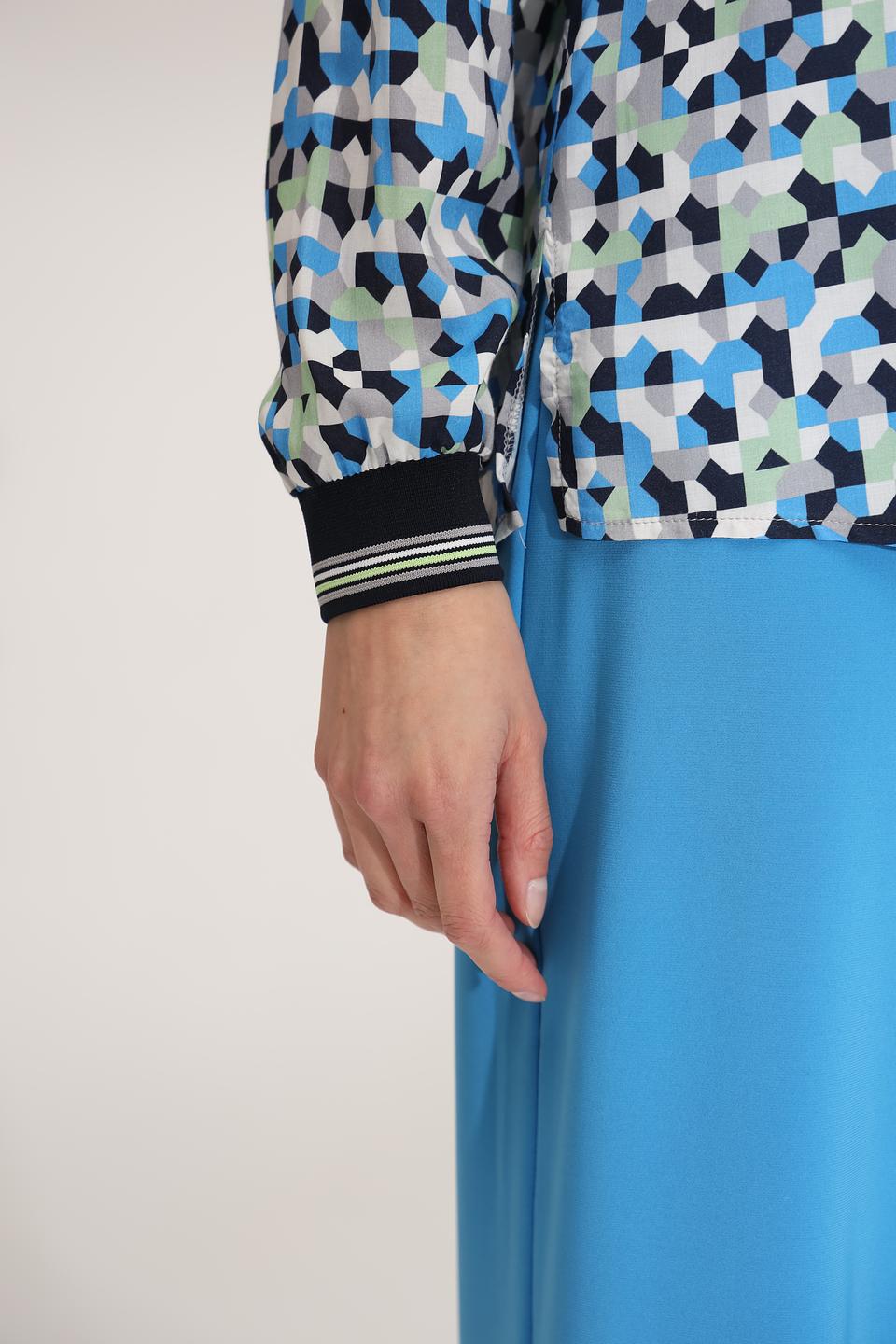 Блуза Bianca с геометрическим принтом