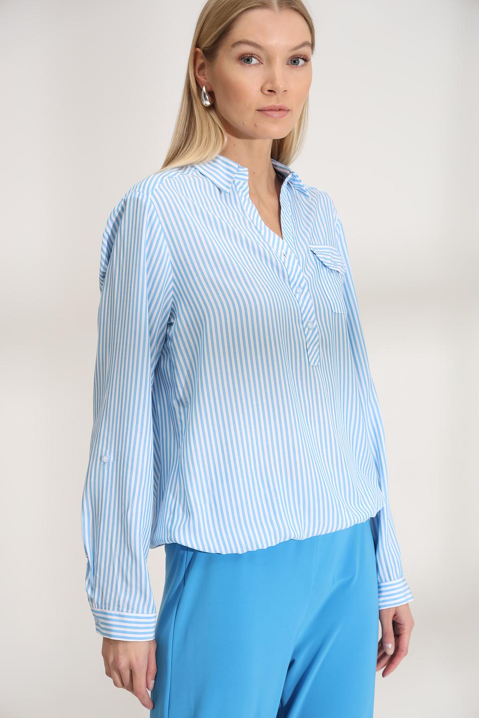 Блуза Bianca в полоску голубую