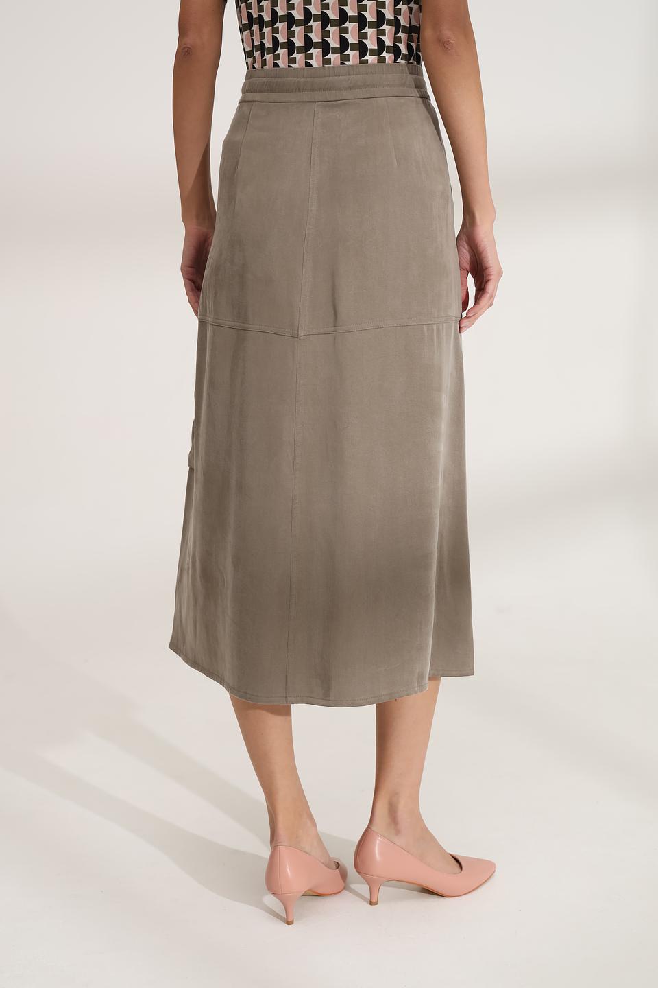 Юбка Lecomte хаки с карманами