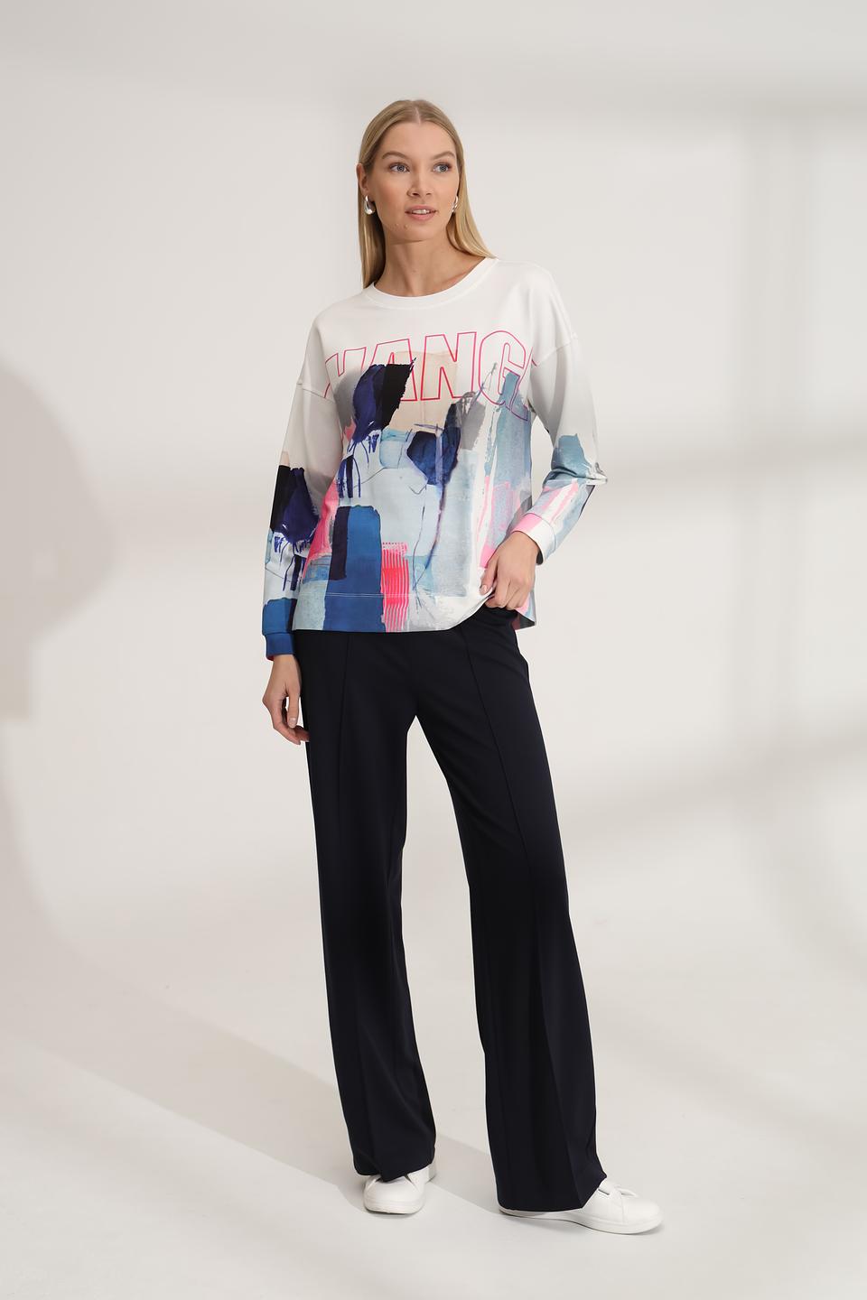 Брюки клёш Oui чёрные