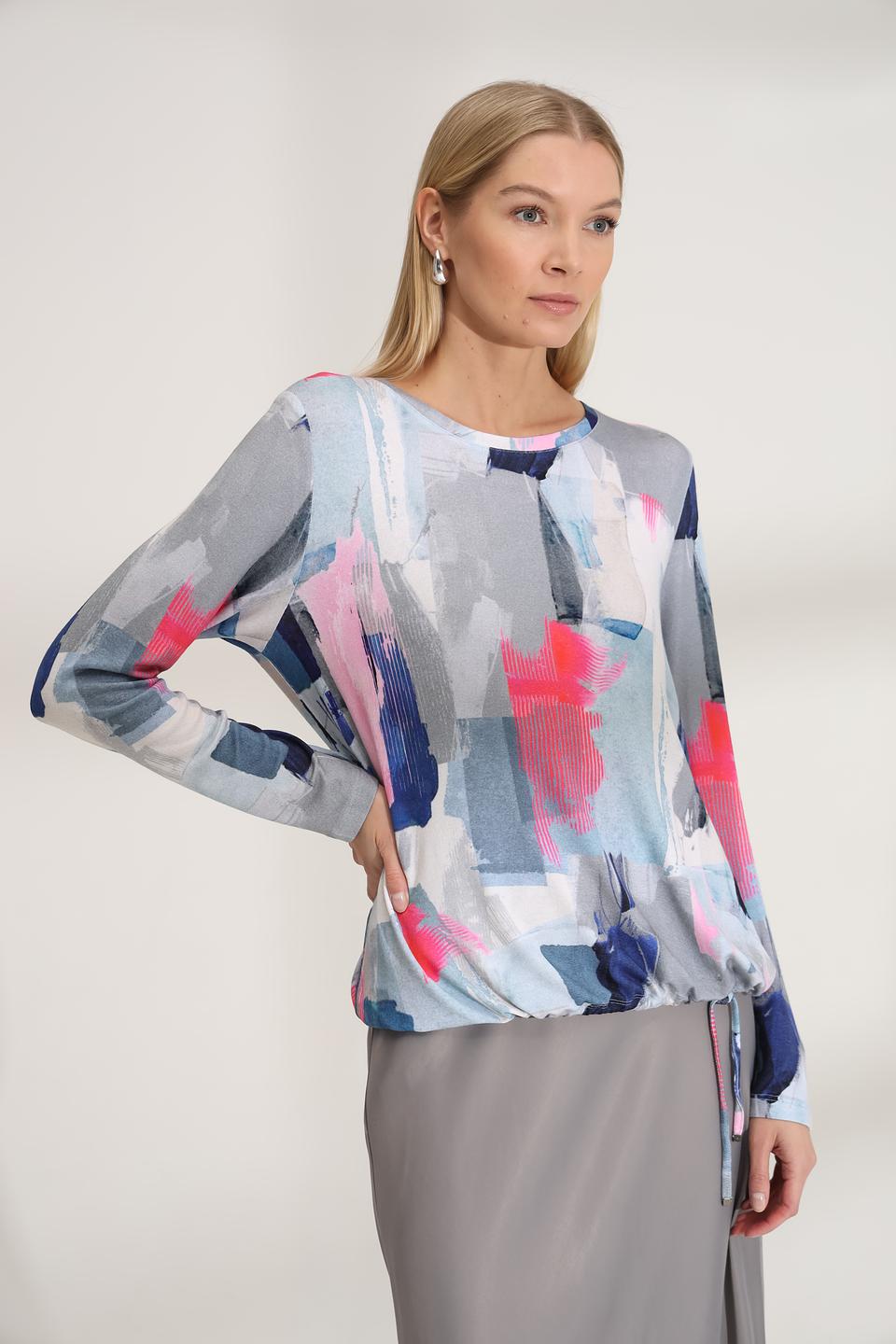 Пуловер Lecomte с абстрактным принтом