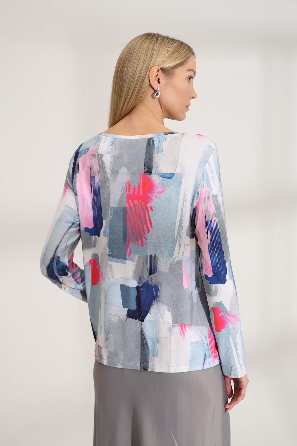 Пуловер Lecomte с абстрактным принтом