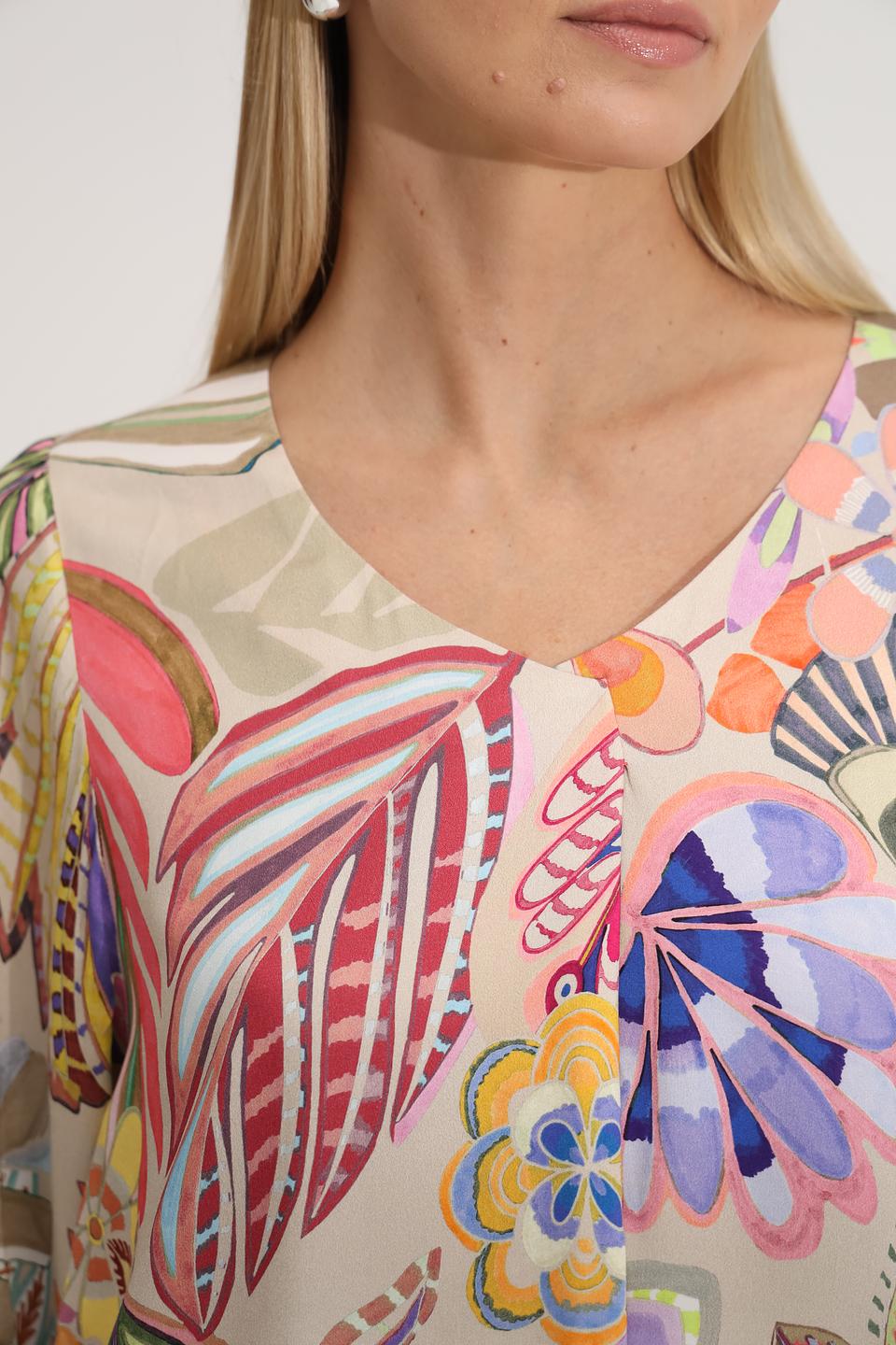 Блуза Bianca с цветочным принтом