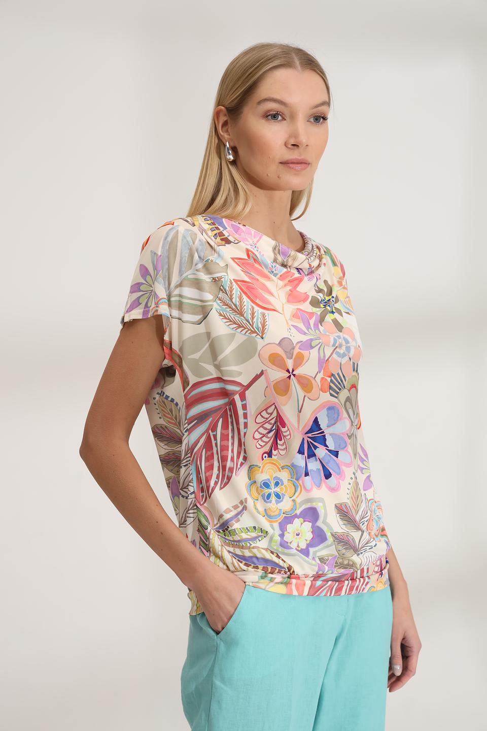 Блуза Bianca с цветочным принтом