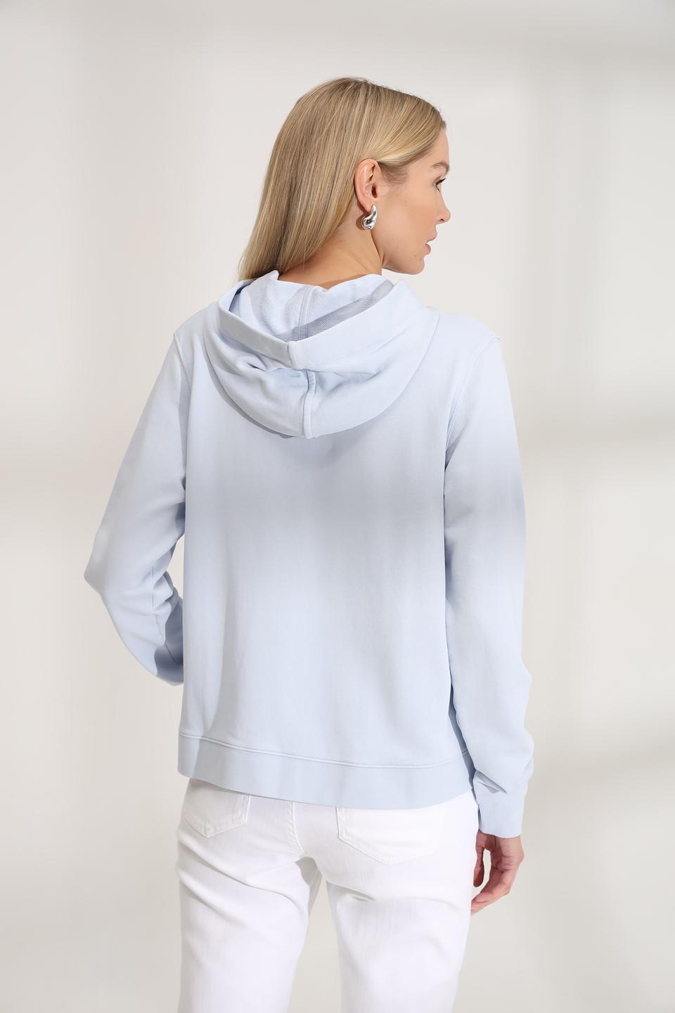 Пуловер Marc O Polo с капюшоном голубой