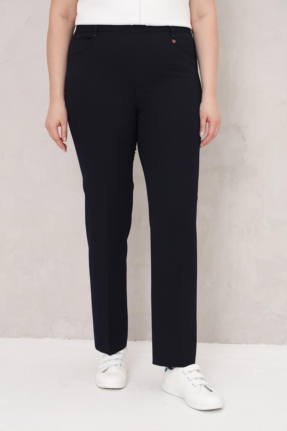 Брюки Relaxed by Toni прямые, темно-синие