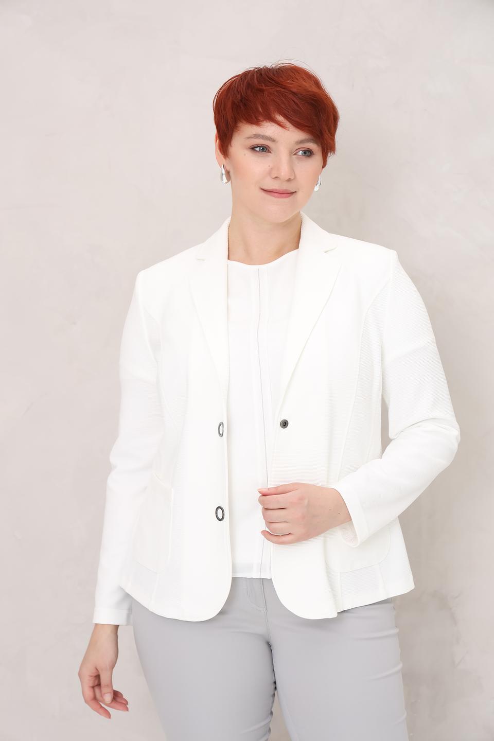 Жакет Lebek приталенный белый