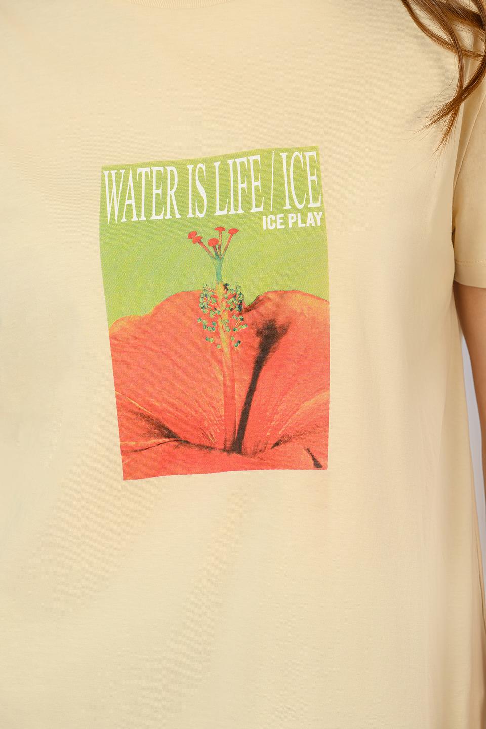 Футболка Ice Play жен. с принтом мак