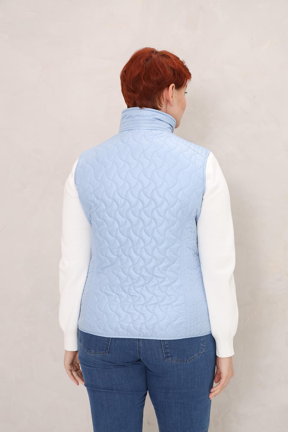 Жилет Lebek стеганый голубой