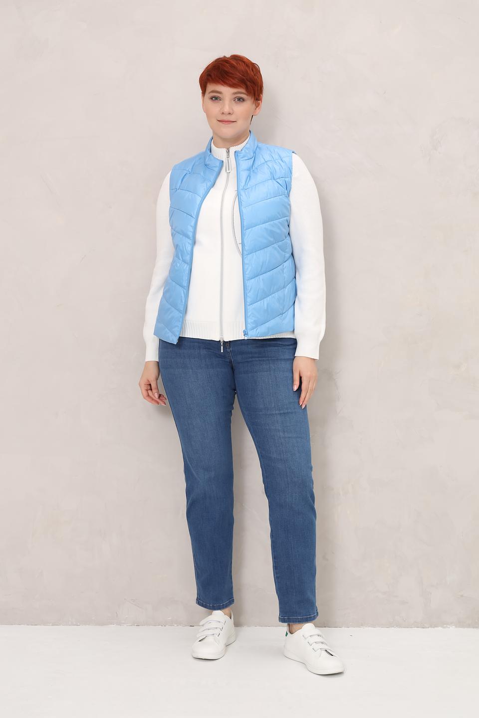 Жилет Frank Walder стеганый голубой
