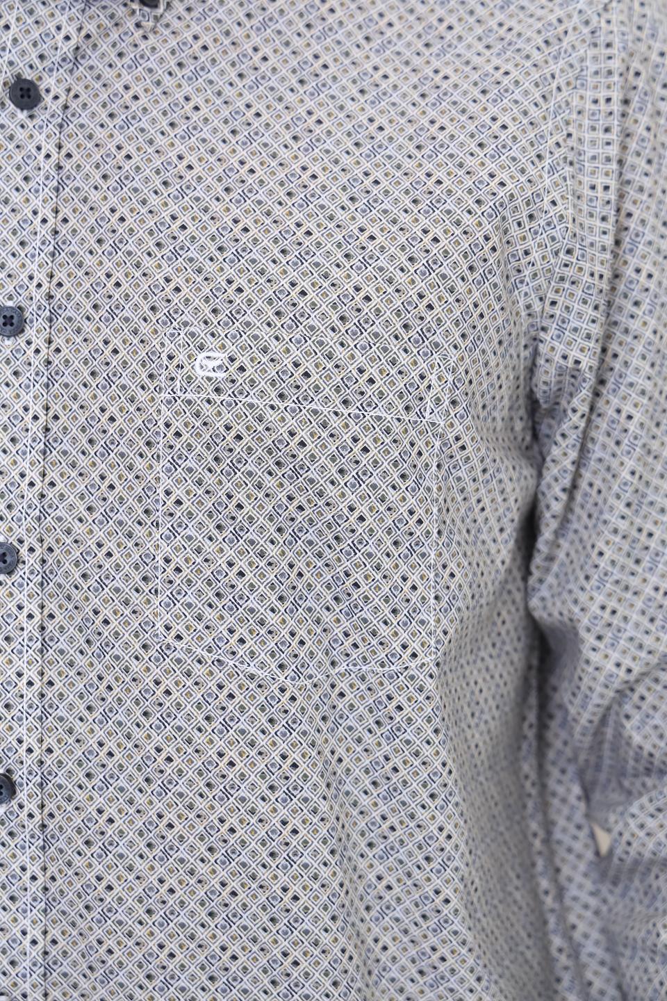 Рубашка Casa Moda с принтом серый