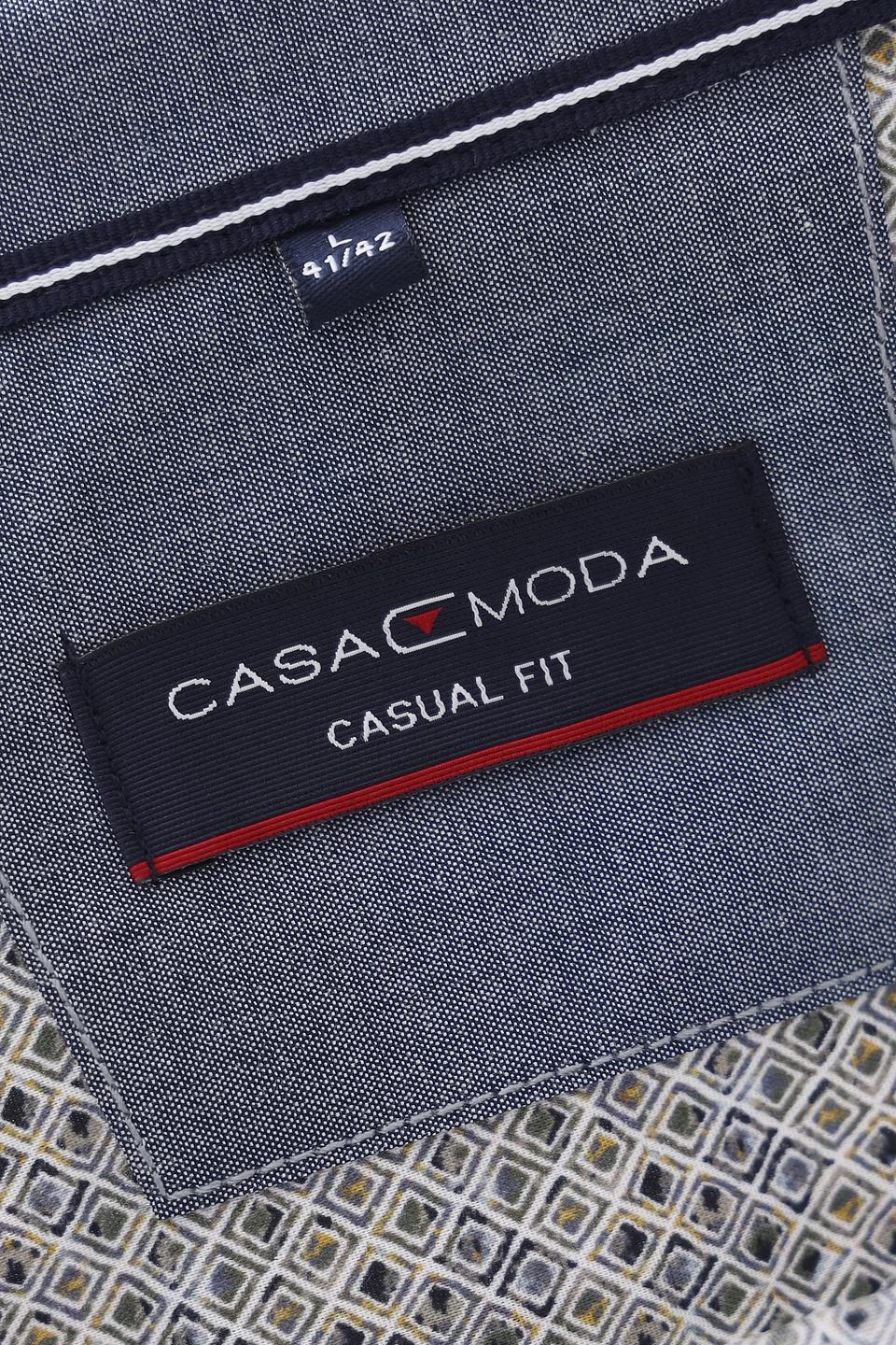 Рубашка Casa Moda с принтом серый