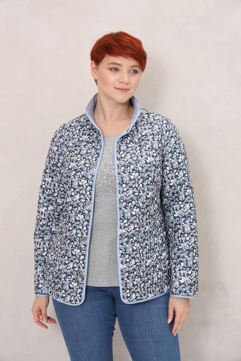 Куртка Lebek стеганая голубая