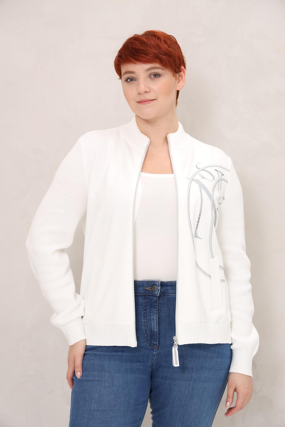 Жакет Olsen с логотипом белый