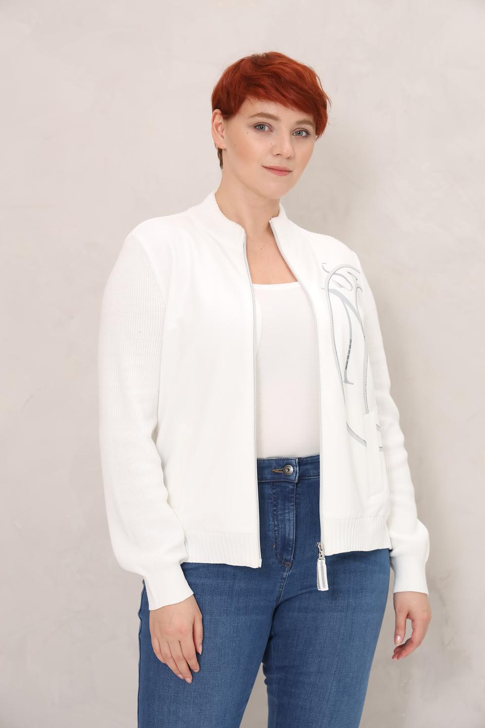 Жакет Olsen с логотипом белый