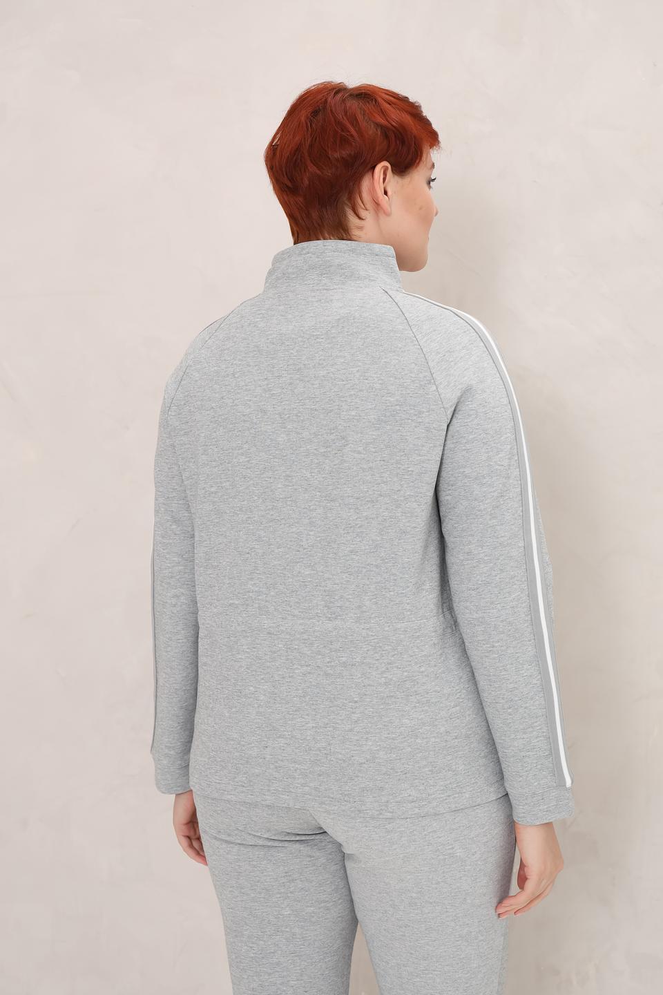 Жакет Olsen серый с белым