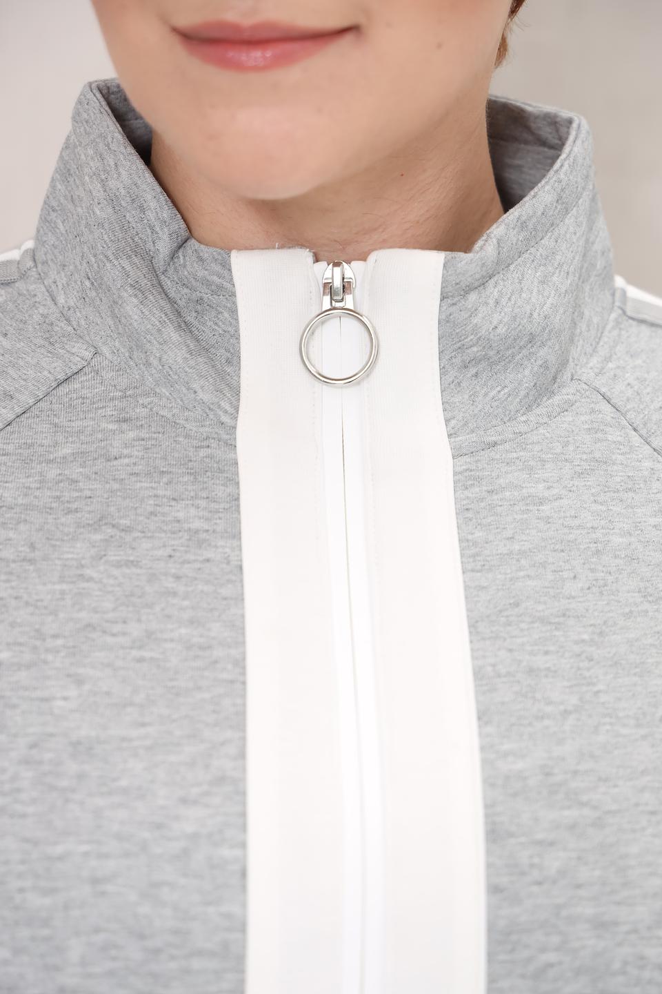 Жакет Olsen серый с белым