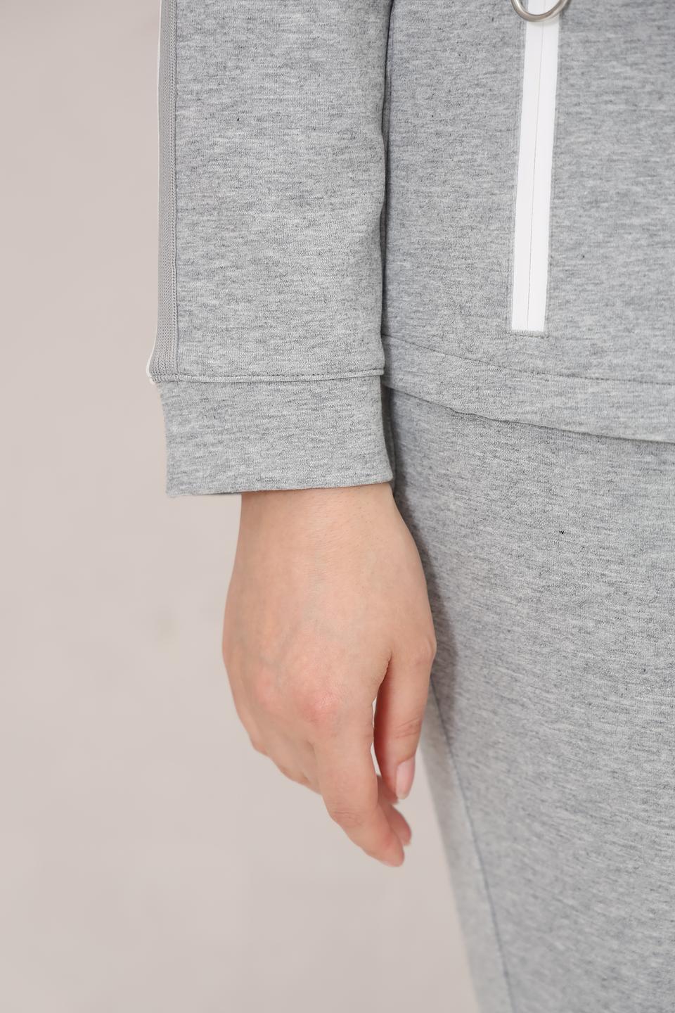 Жакет Olsen серый с белым