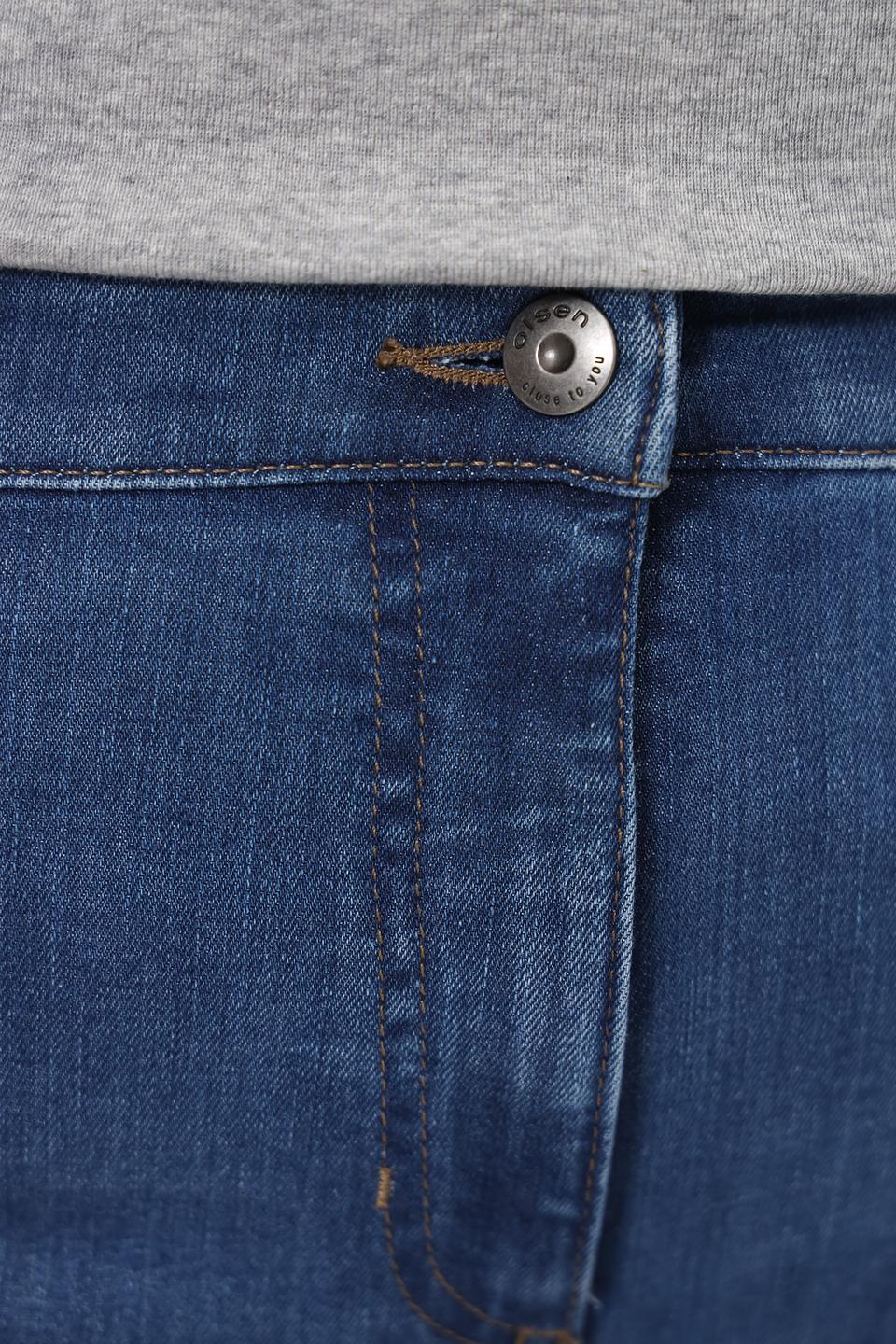 Джинсы Olsen прямого кроя синие