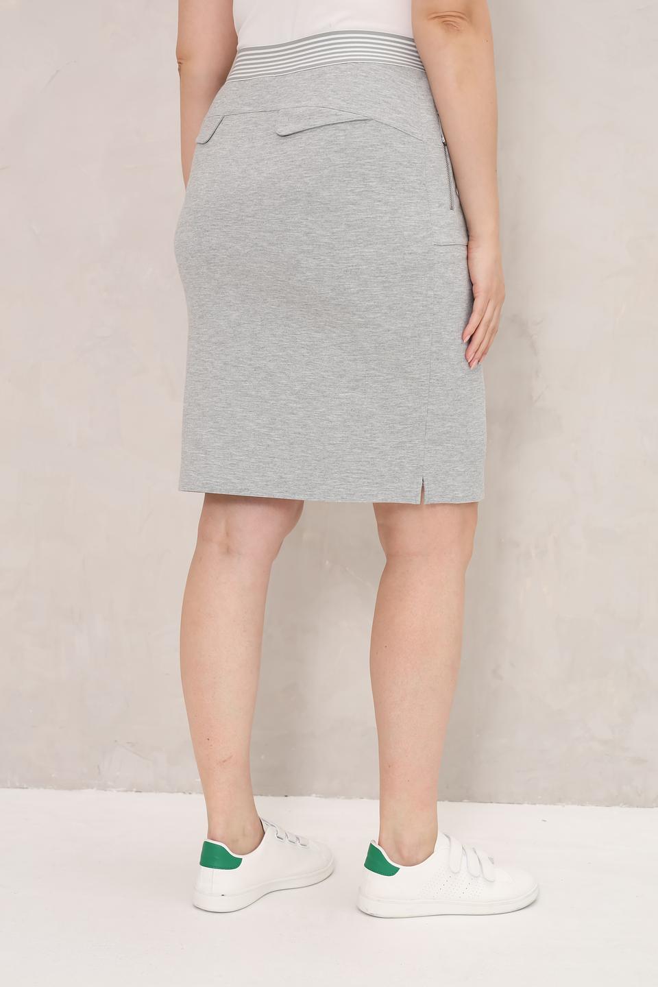 Юбка Olsen приталенная серая