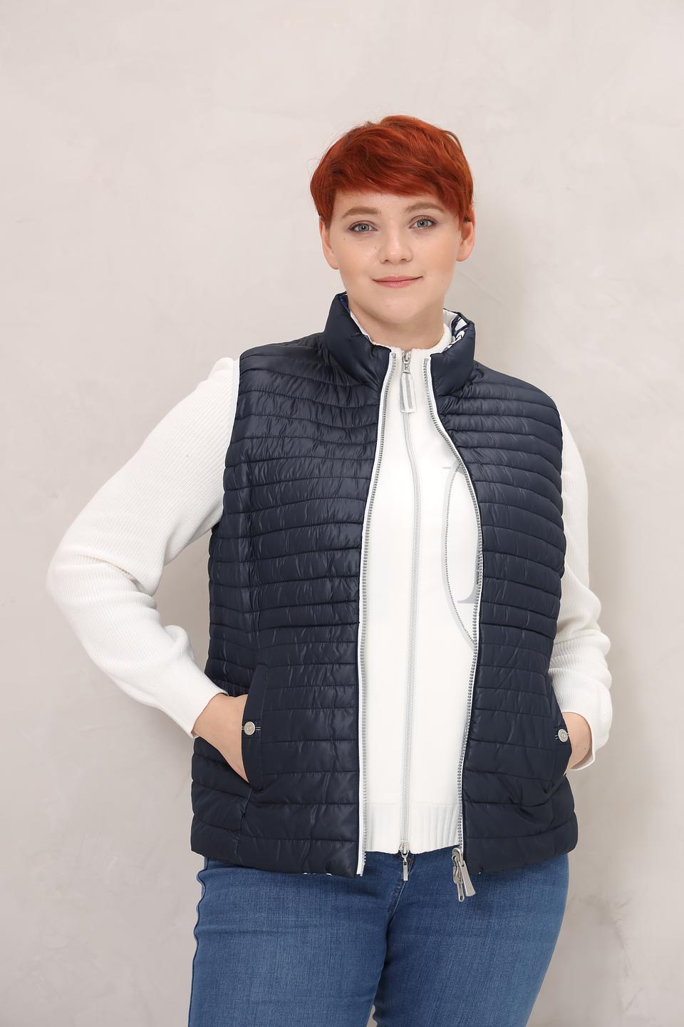 Жилет Lebek стеганый синий