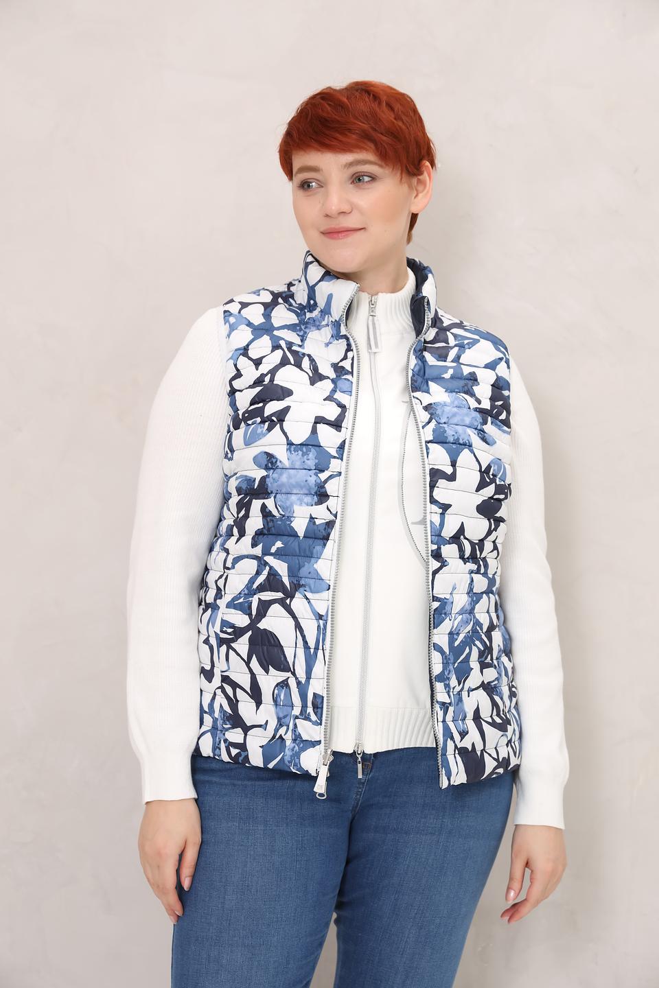 Жилет Lebek стеганый синий