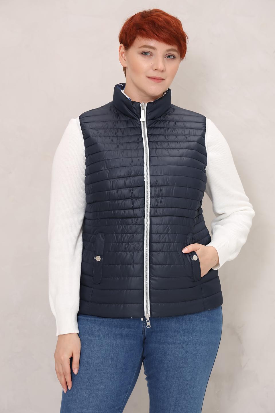 Жилет Lebek стеганый синий