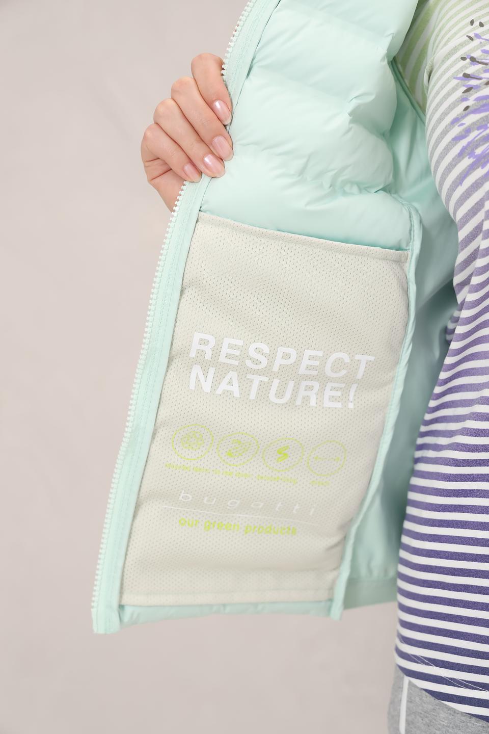 Жилет Bugatti стеганый мятный