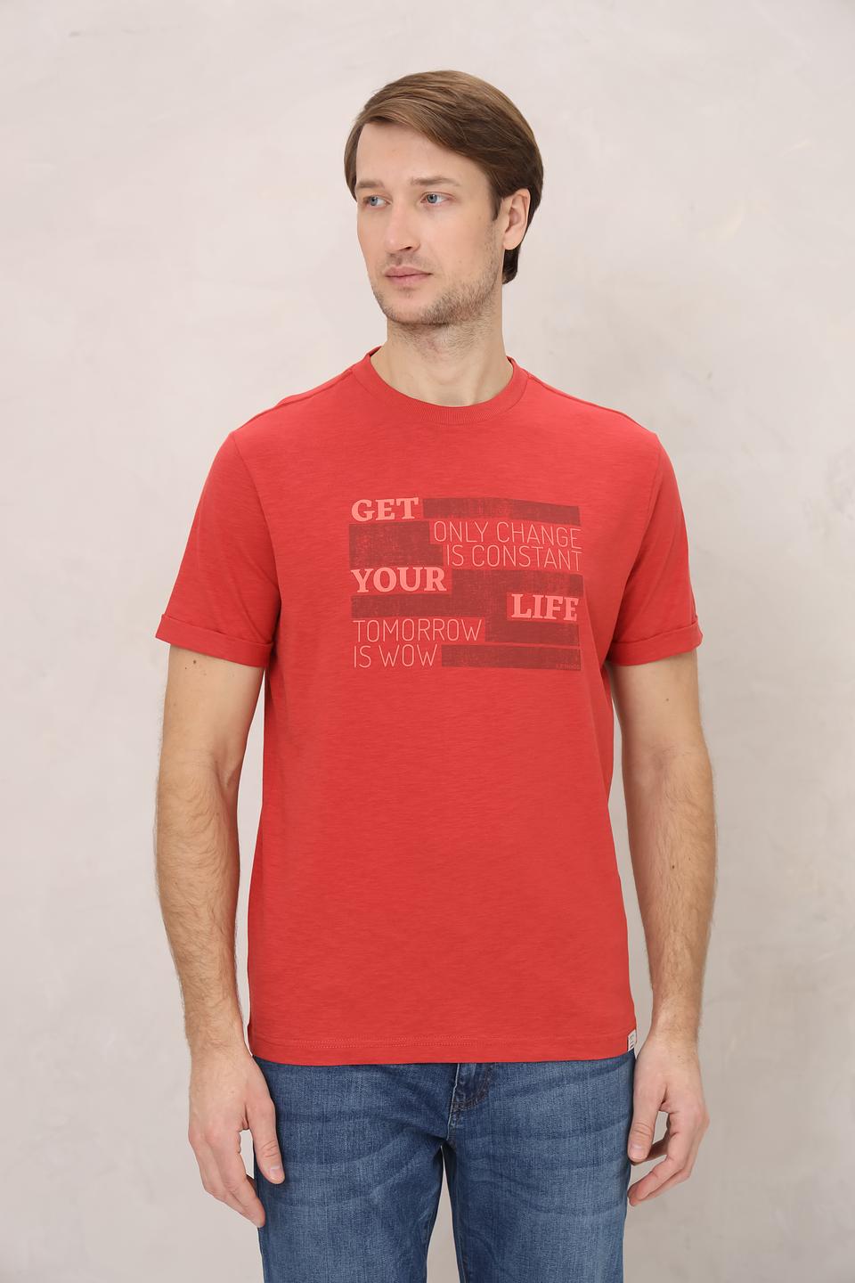 Футболка Lerros с принтом красный