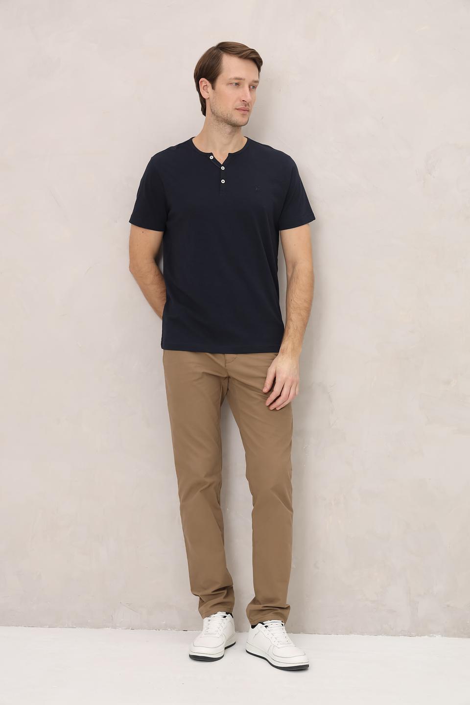 Футболка Lerros с планкой темно-синяя