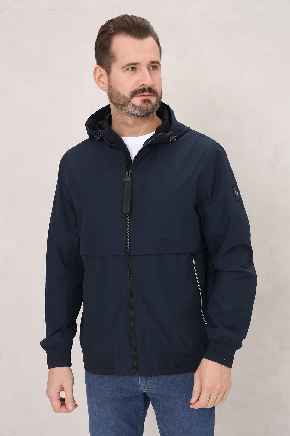 Ветровка Tom Tailor синяя с капюшоном