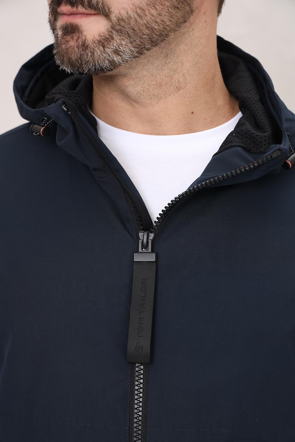 Ветровка Tom Tailor синяя с капюшоном