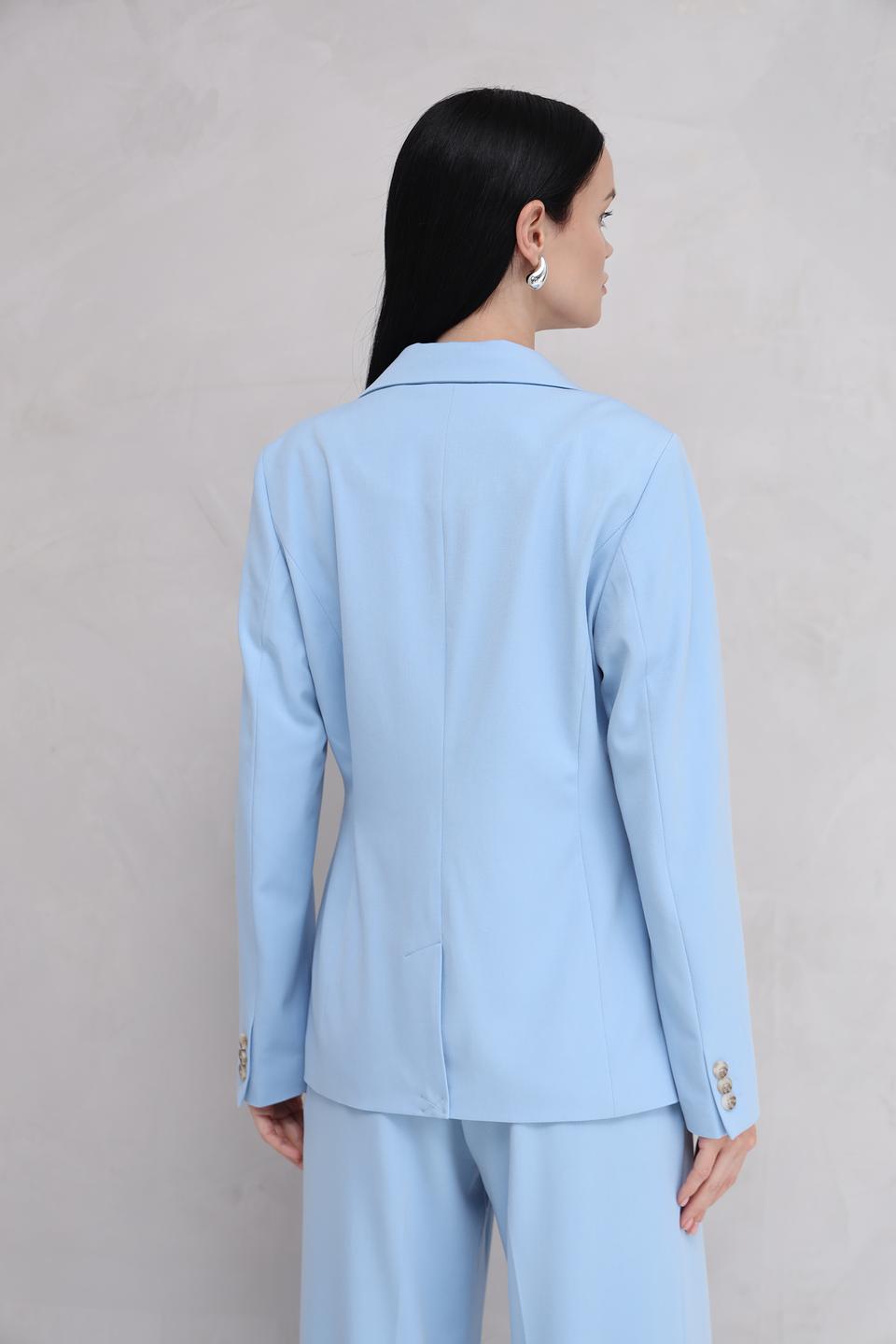 Жакет Tom Tailor голубой приталенный