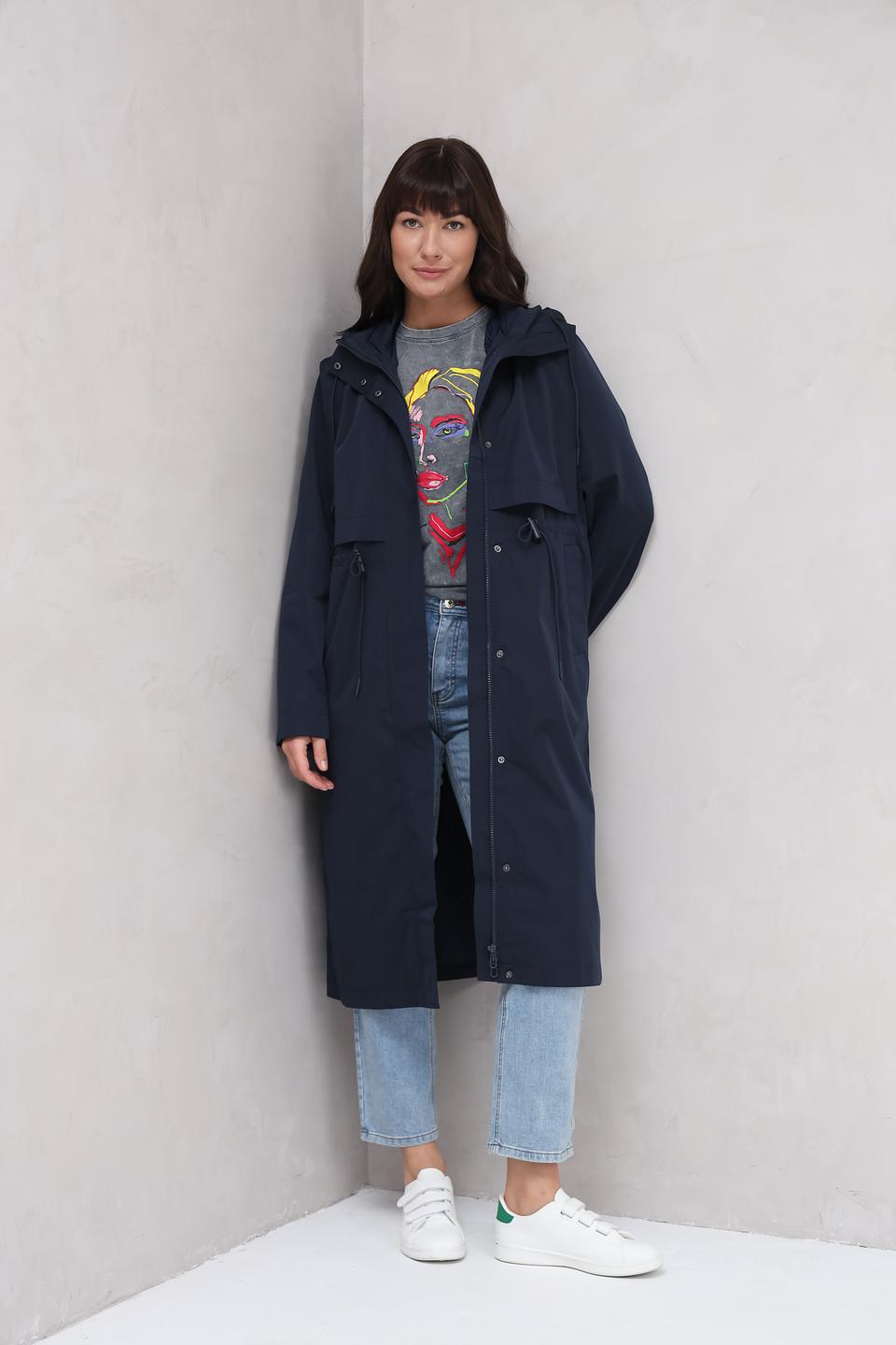 Плащ Tom Tailor тёмно-синий