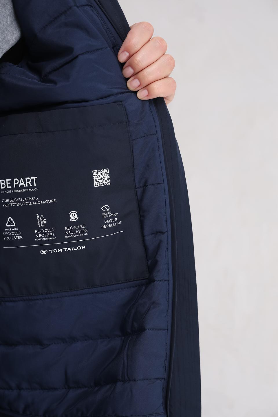 Плащ Tom Tailor тёмно-синий