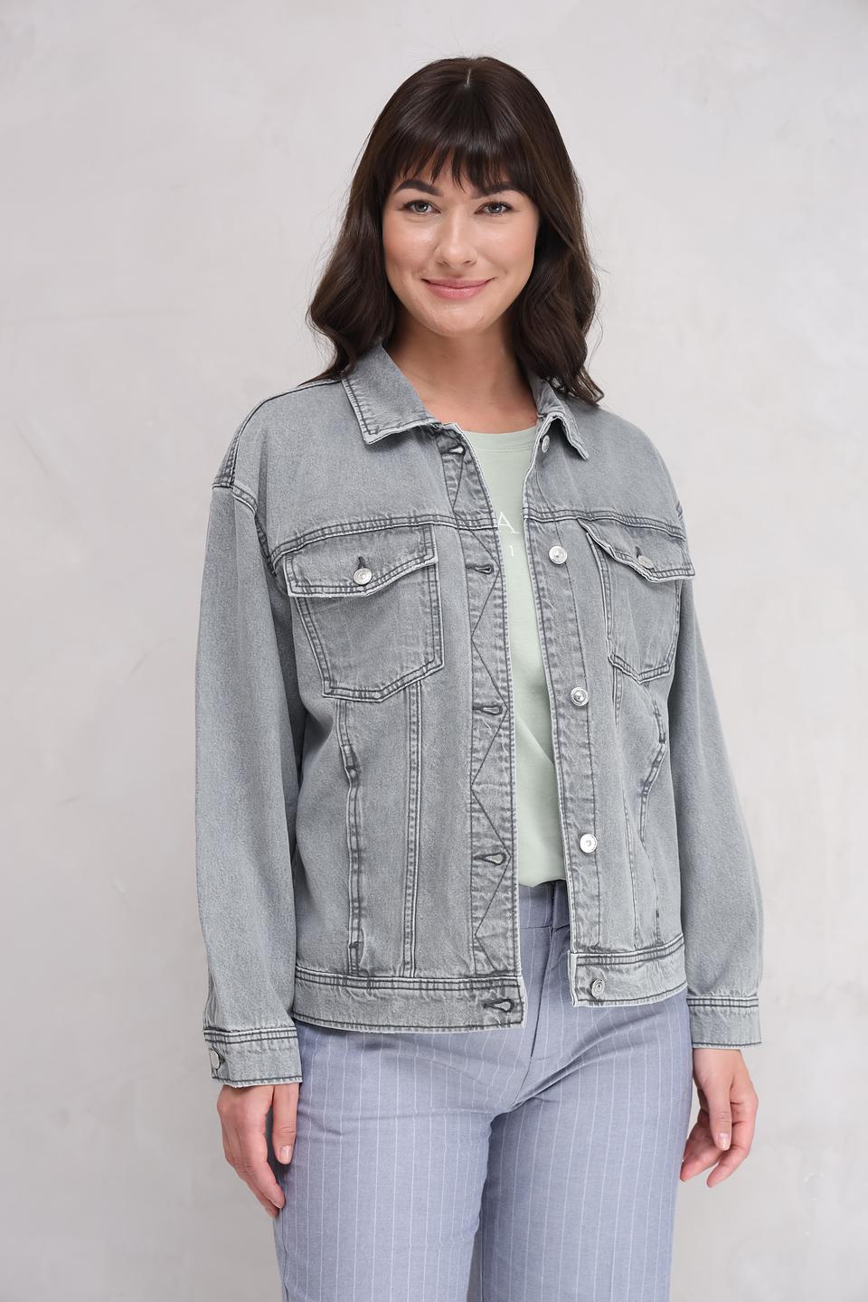 Жакет Tom Tailor denim серый