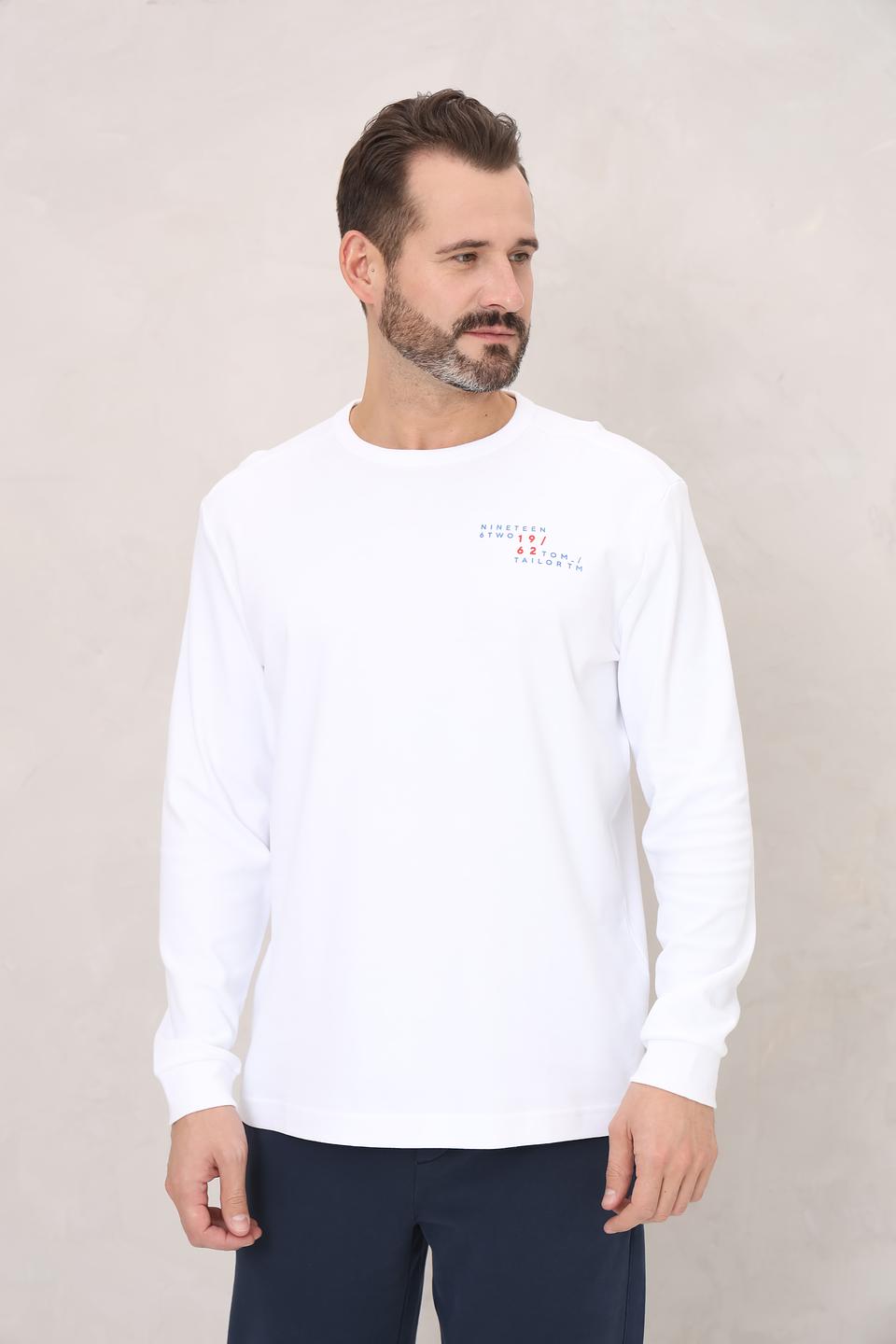 Лонгслив Tom Tailor белый