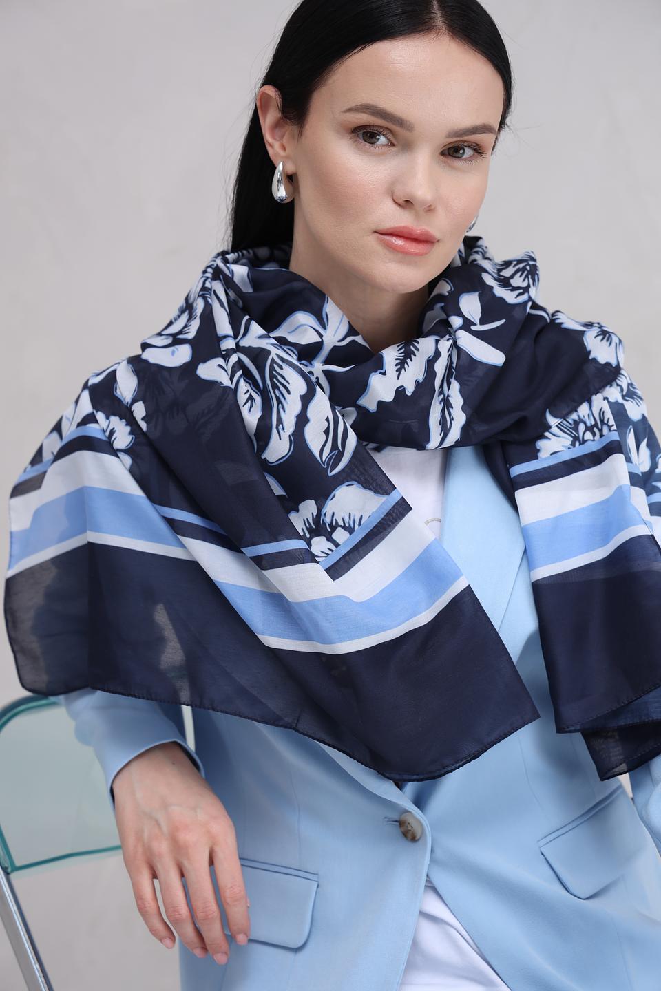 Шарф More and More с цветочным принтом