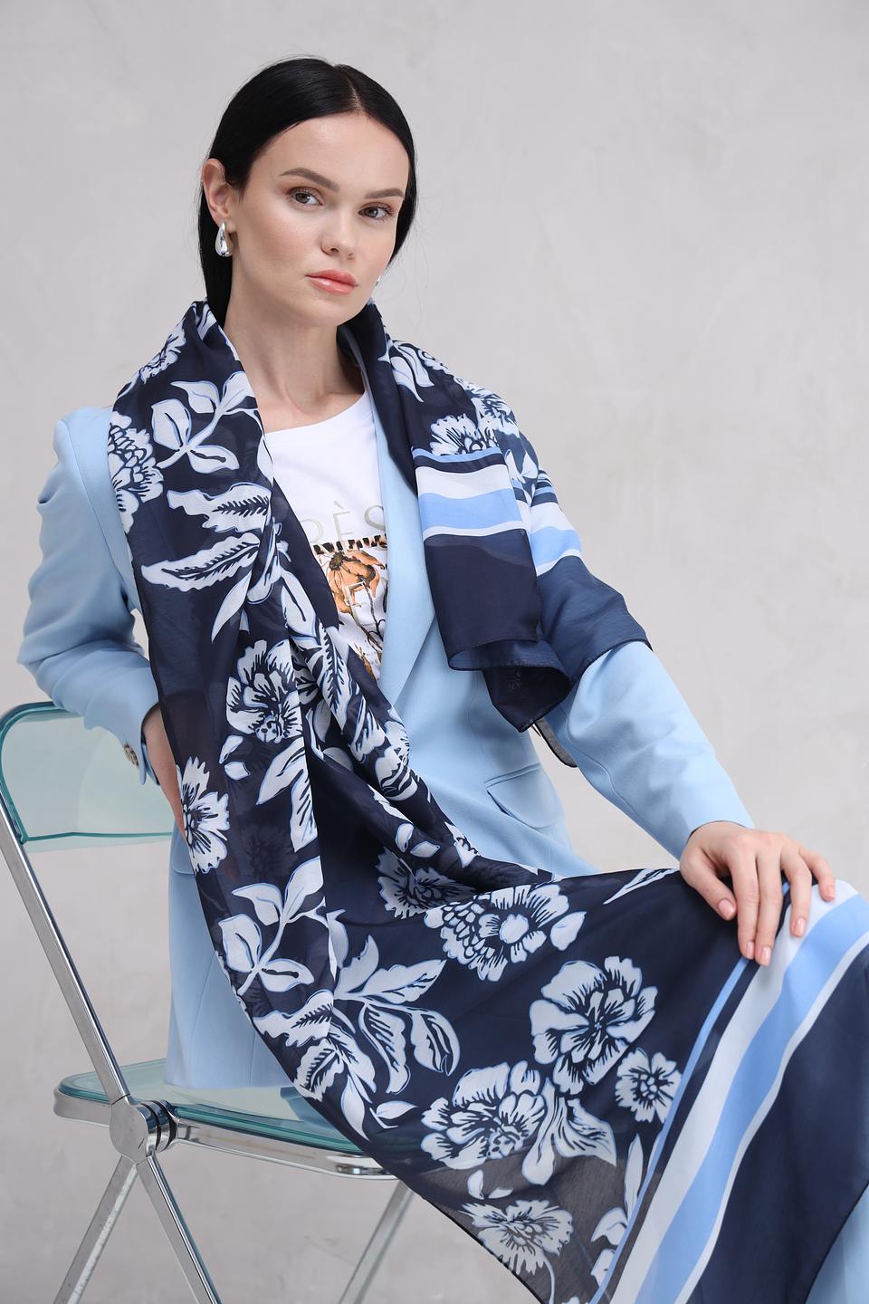 Шарф More and More с цветочным принтом