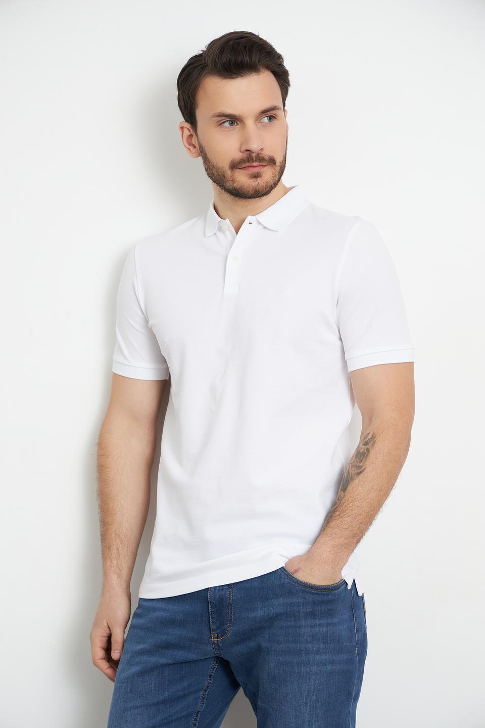 Поло Marc O Polo хлопковое белое