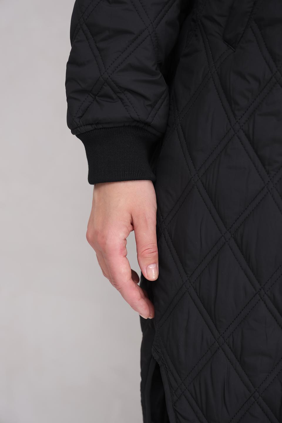 Пальто Electra style стеганое чёрное