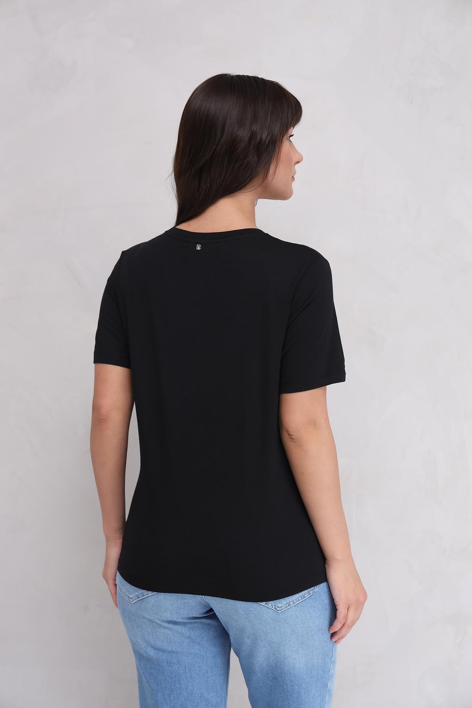 Футболка Marc Aurel с принтом чёрная