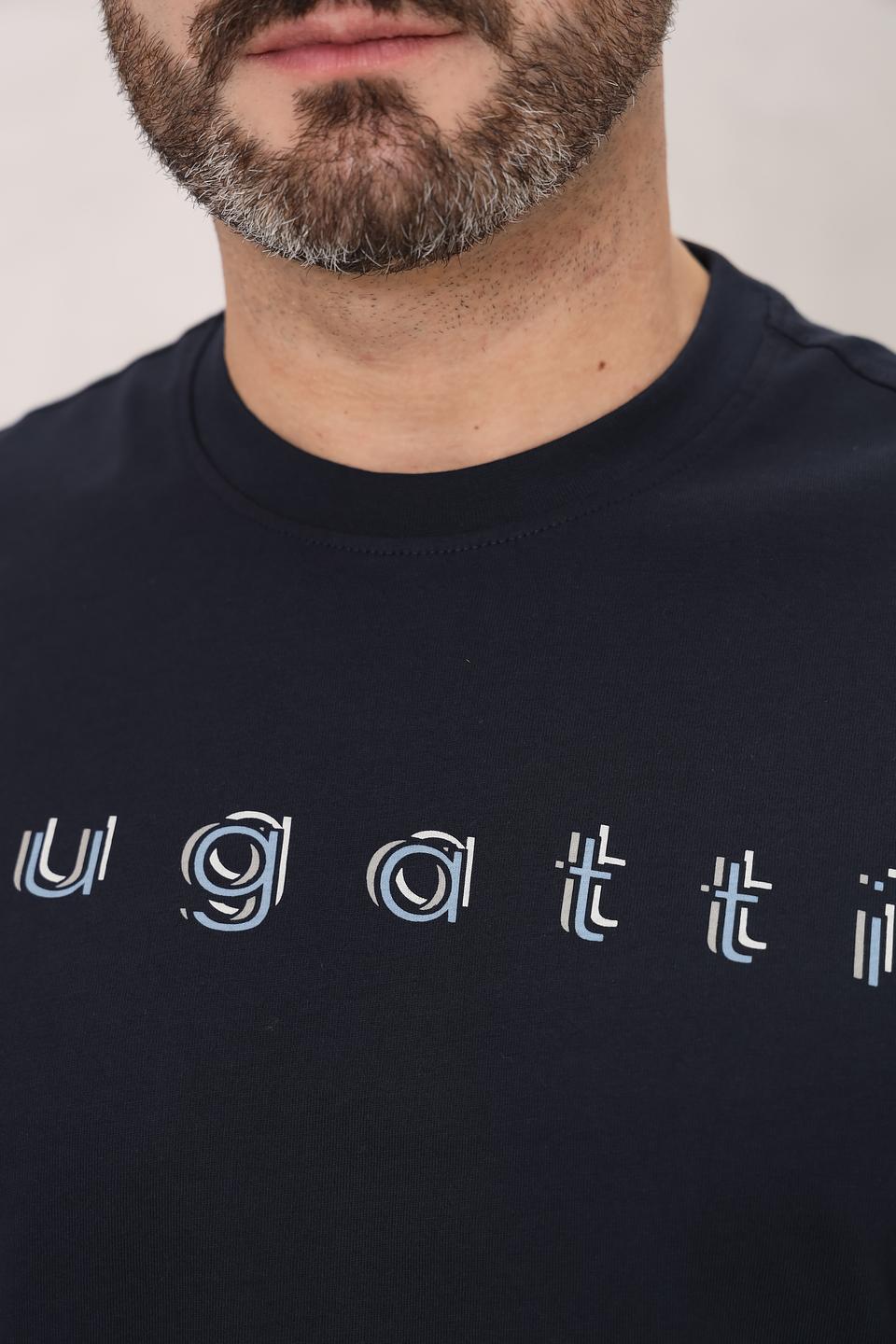 Лонгслив Bugatti с логотипом тёмно-синий