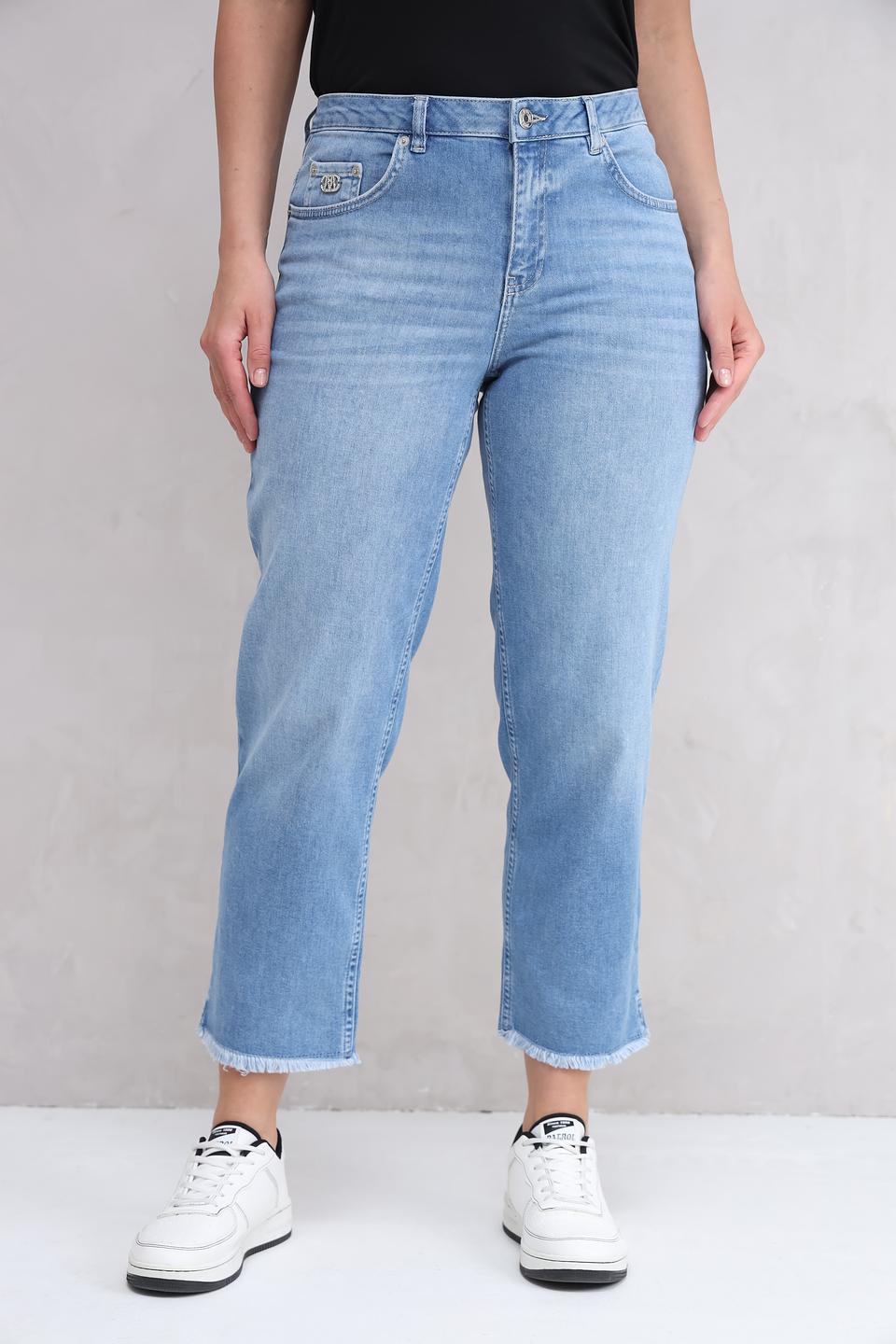 Джинсы Marc Aurel с необработанным краем голубые